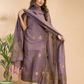 Pale Brown Tissue Linen 2-Piece Set Kurti & Dupatta (UNSTITCHED) - 107