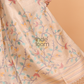 Tussar Jamdani Saree With Burgundy Pale Brown - 160