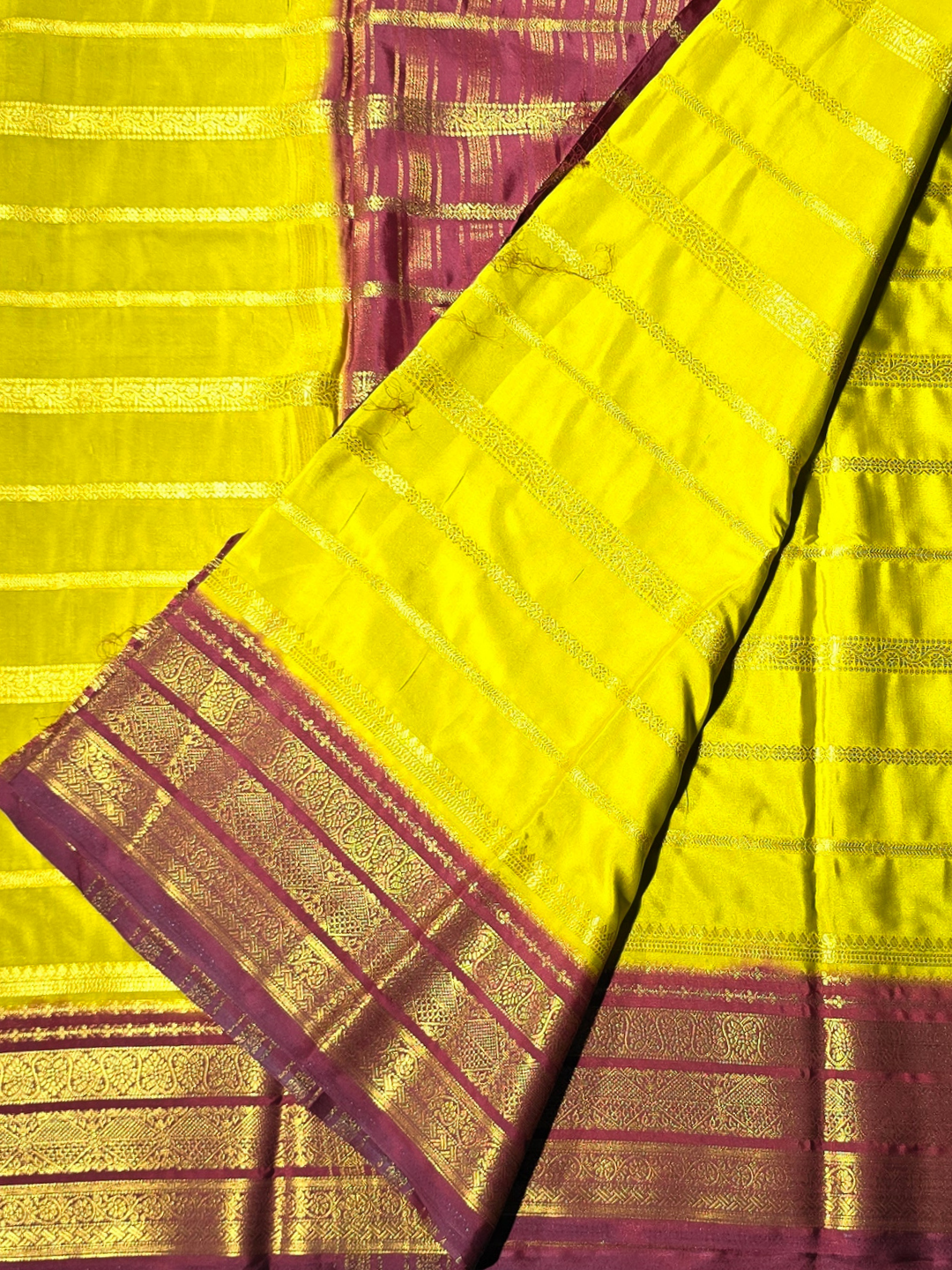 Classic Mysore Silk Saree  |  Parrot Green