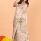 Tussar Jamdani Saree With Burgundy Pale Brown - 160