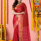 Classic Mysore Semi Silk Saree | Crimson Red
