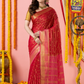 Classic Mysore Semi Silk Saree | Crimson Red