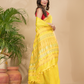 Matka Silk Jamdani Saree With Golden Yellow - 020