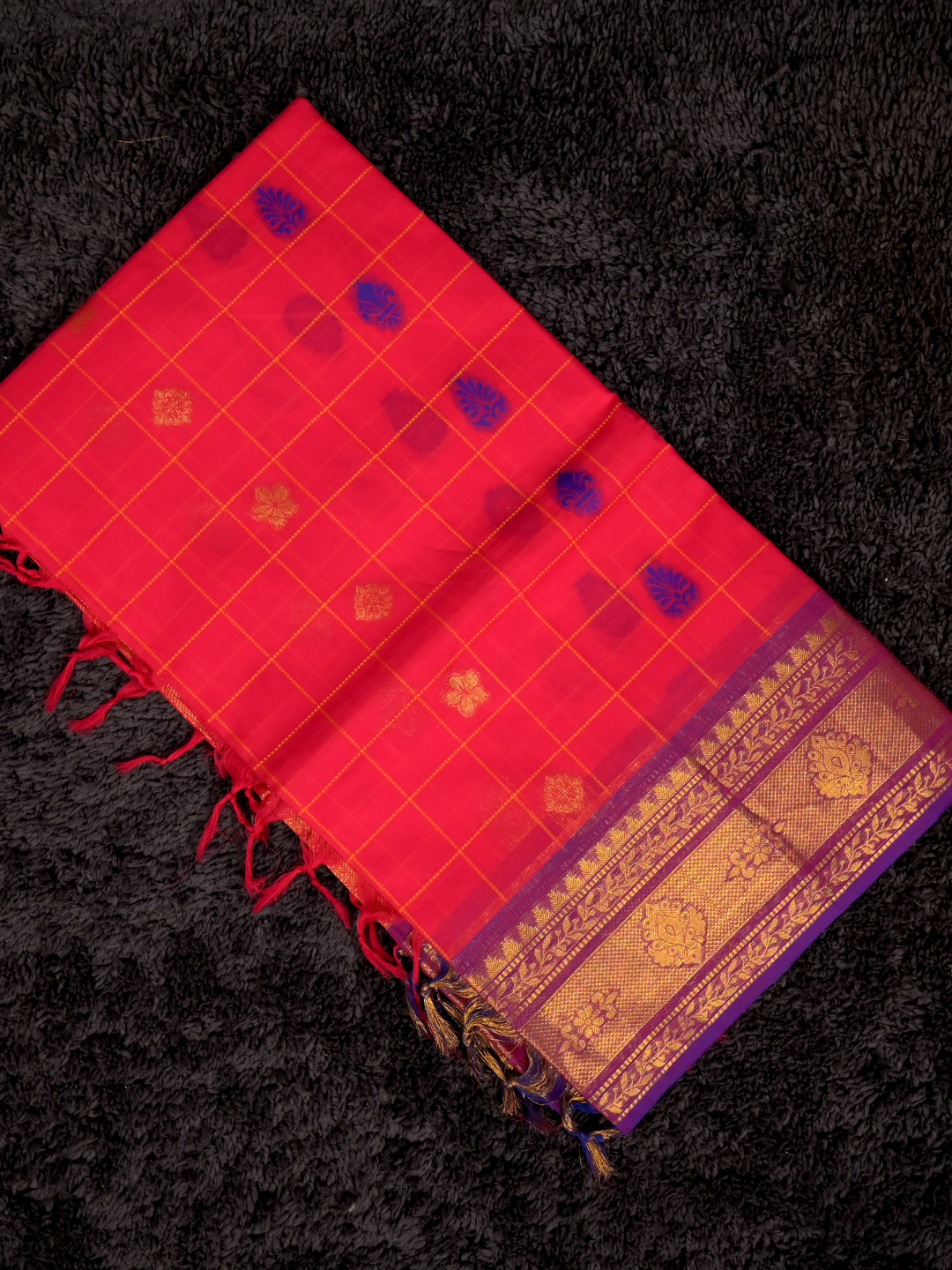 Kanchi Cotton|vadamalli pink & purple