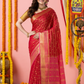 Classic Mysore Semi Silk Saree | Crimson Red
