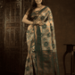 Jade Green Cotton Silk Saree - 018 - indeloom