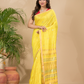 Matka Silk Jamdani Saree With Golden Yellow - 020