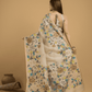 Hand Made Jamdani Saree With Pale Brown - 038