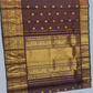 Handwoven Pure Gadwal Silk Saree  |  Wine Red