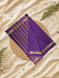 Mysore Silk Saree With Plum Voilet