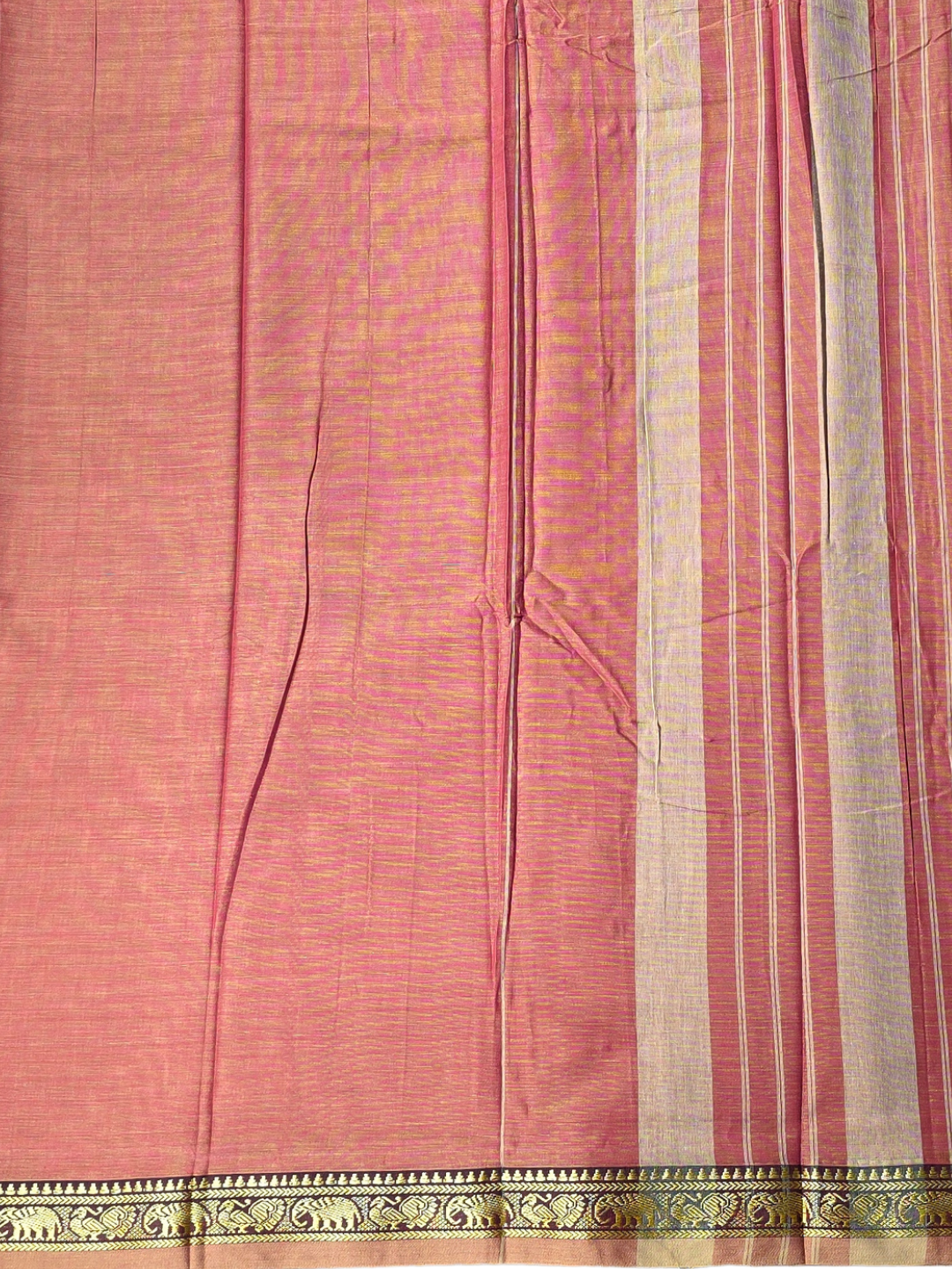 Narayanpet Cotton Saree - Pink