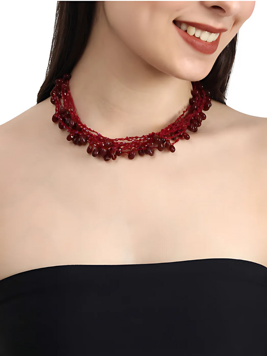 Crimson Glow Choker