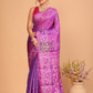 Tissue Jamdani Saree With Bright Purple - 105