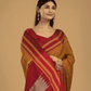 Pure Ilkal Saree With Dijon yellow and Red border - 045
