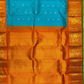 Handwoven Pure Gadwal Silk Saree  |  Blue
