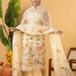 Classic Kota Doria Cotton Unstitched 2-Piece Kurti | Off-White