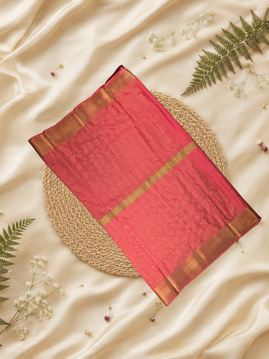 Classic Mysore Silk Saree  |  maroon red