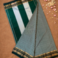 Traditional Ilkal Cotton Silk Viscose Saree  |  Snow White