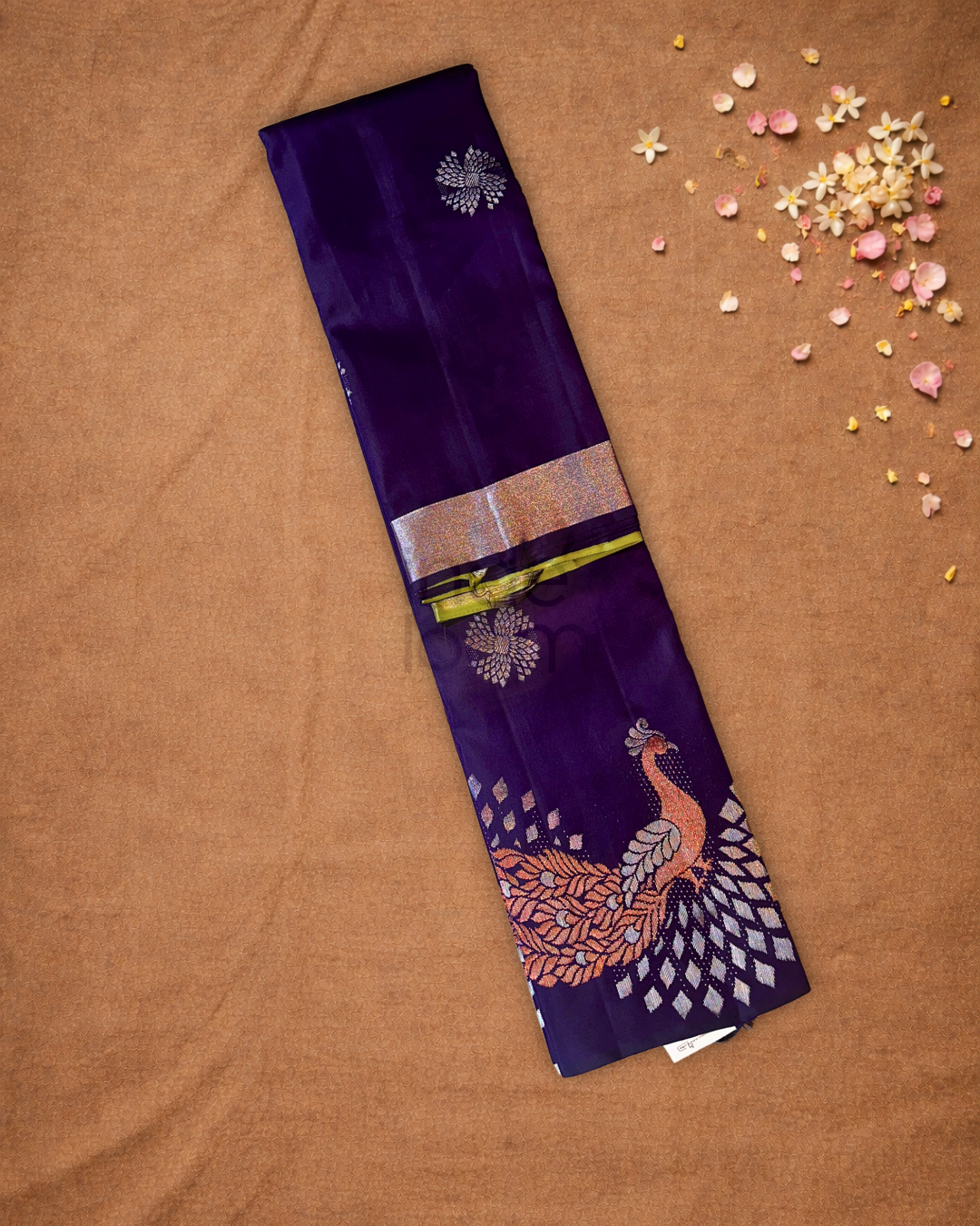 Silk Mark Certified Handloom Kanjivaram Silk Saree  |  Royal Purple