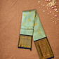 Silk Mark Certified Handloom Kanjivaram Silk Saree  |  Sage Green