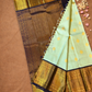 Silk Mark Certified Handloom Kanjivaram Silk Saree  |  Sage Green