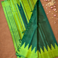 Silk Mark Certified Handloom Kanjivaram Silk Saree  |  Deep Teal