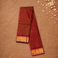 Silk Mark Certified Handloom Kanjivaram Silk Saree  |  Brick Red