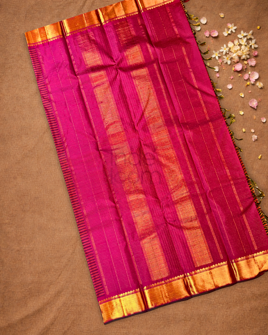 Kanjivaram Saree With Ginger Orange
