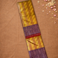 Silk Mark Certified Handloom Kanjivaram Silk Saree  |  Golden Yellow