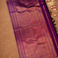 Silk Mark Certified Handloom Kanjivaram Silk Saree  |  Indigo Purple