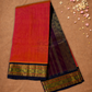 Pure Handloom Korvai Saree | Imperial Red