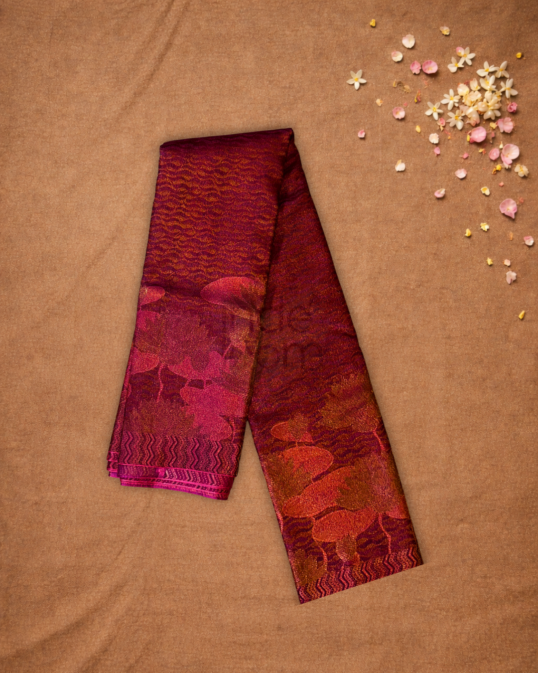 Silk Mark Certified Handloom Kanjivaram Silk Saree  |  Berry Pink