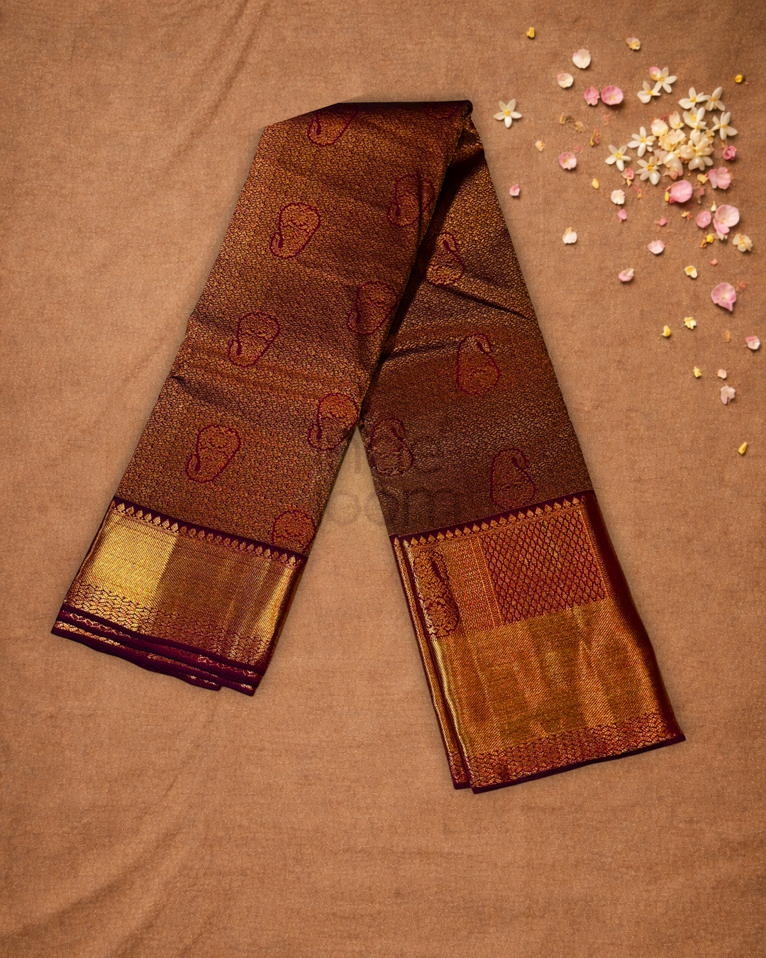 Silk Mark Certified Handloom silk Saree  |  Maroon Red