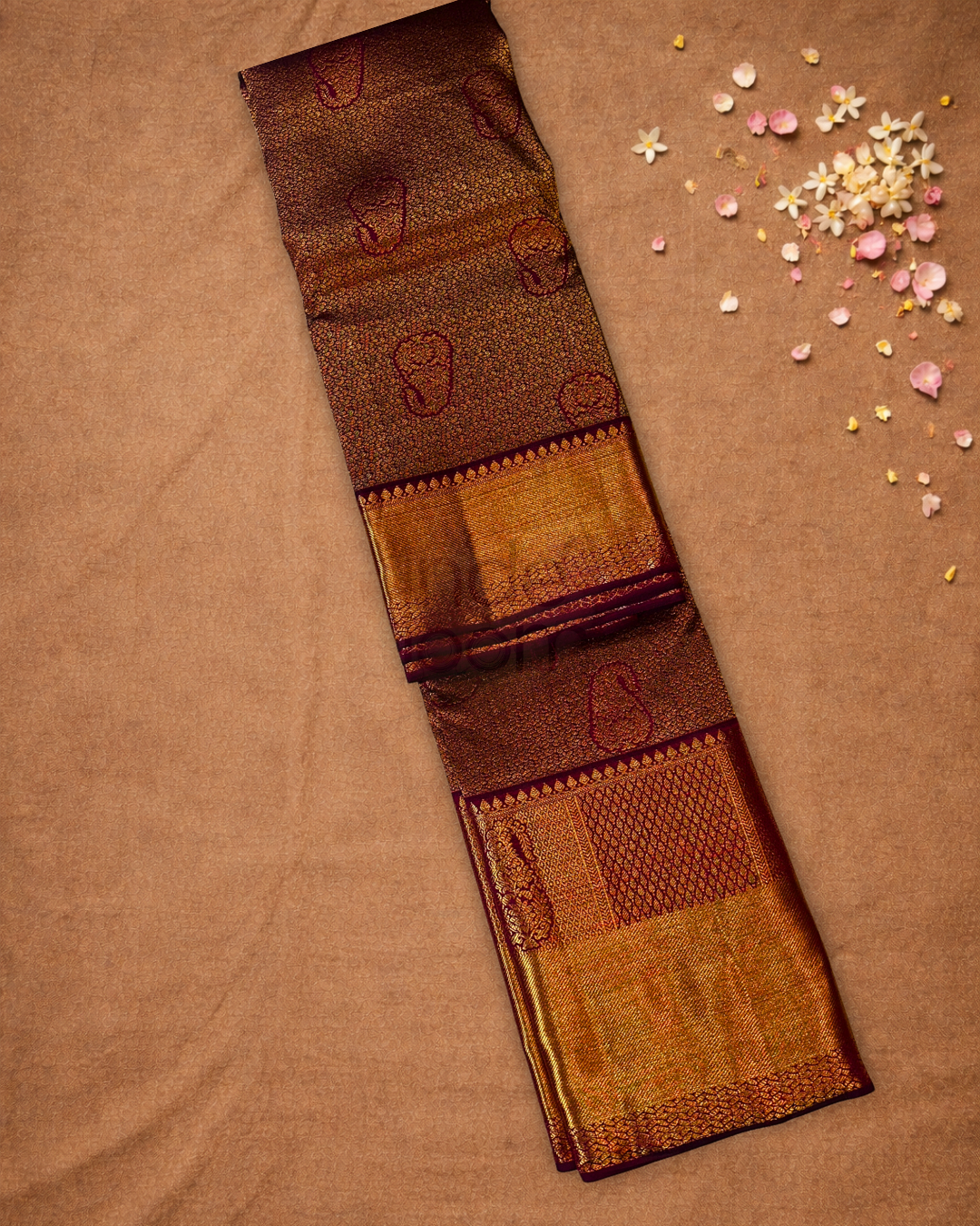 Silk Mark Certified Handloom silk Saree  |  Maroon Red