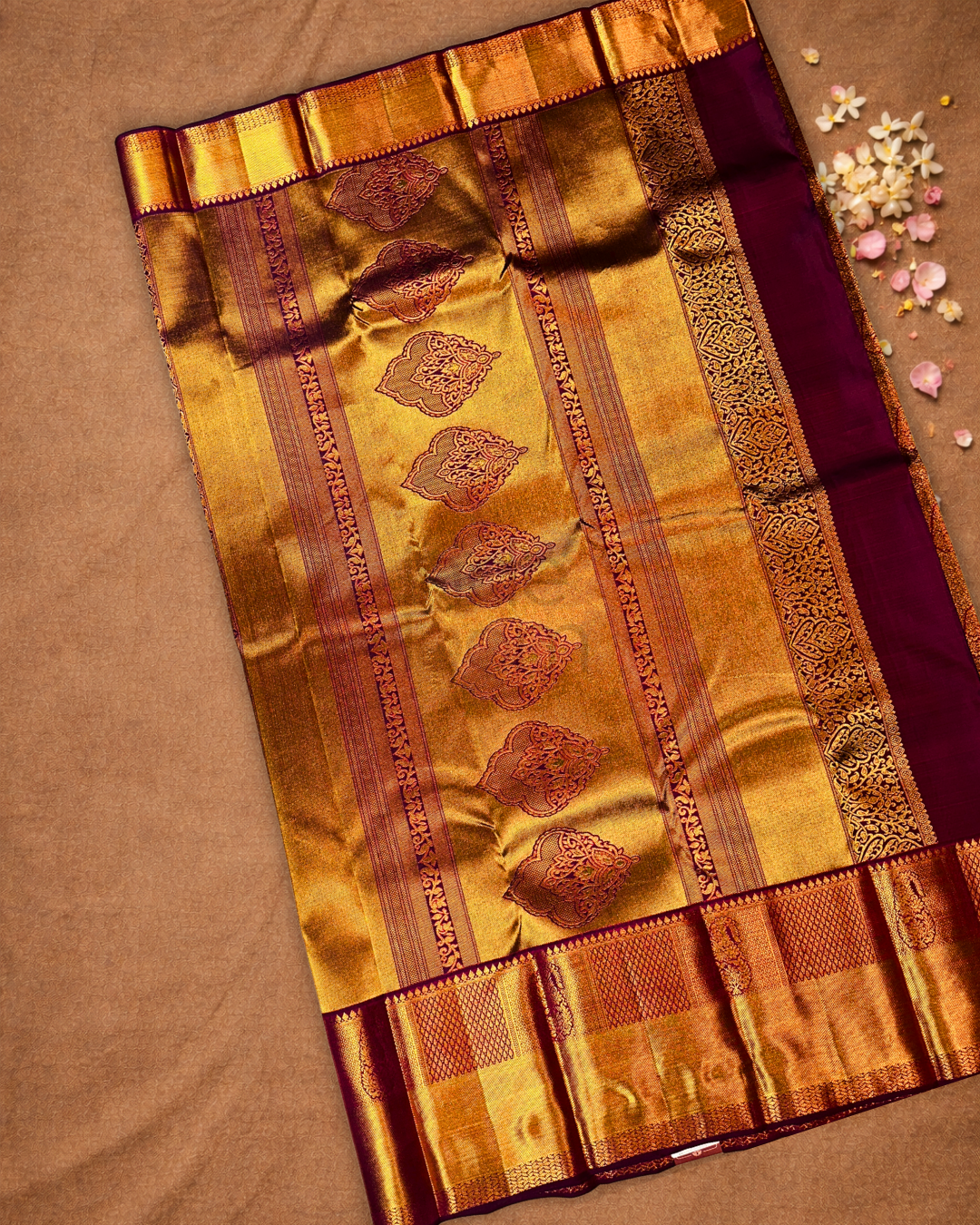Silk Mark Certified Handloom silk Saree  |  Maroon Red