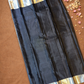 Silk Mark Certified Handloom Kanjivaram Silk Saree  |  Slate Grey