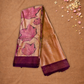 Silk Mark Certified Handloom Kanjivaram Silk Saree  |  Burgundy Red