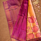 Silk Mark Certified Handloom Kanjivaram Silk Saree  |  Burgundy Red