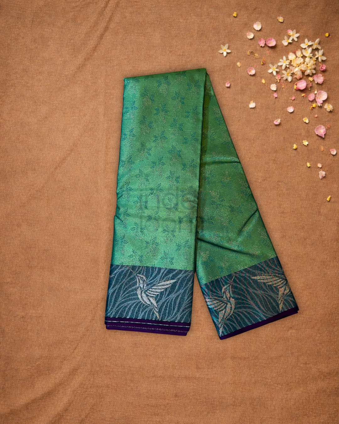 Kanjivaram Saree With Teal Green