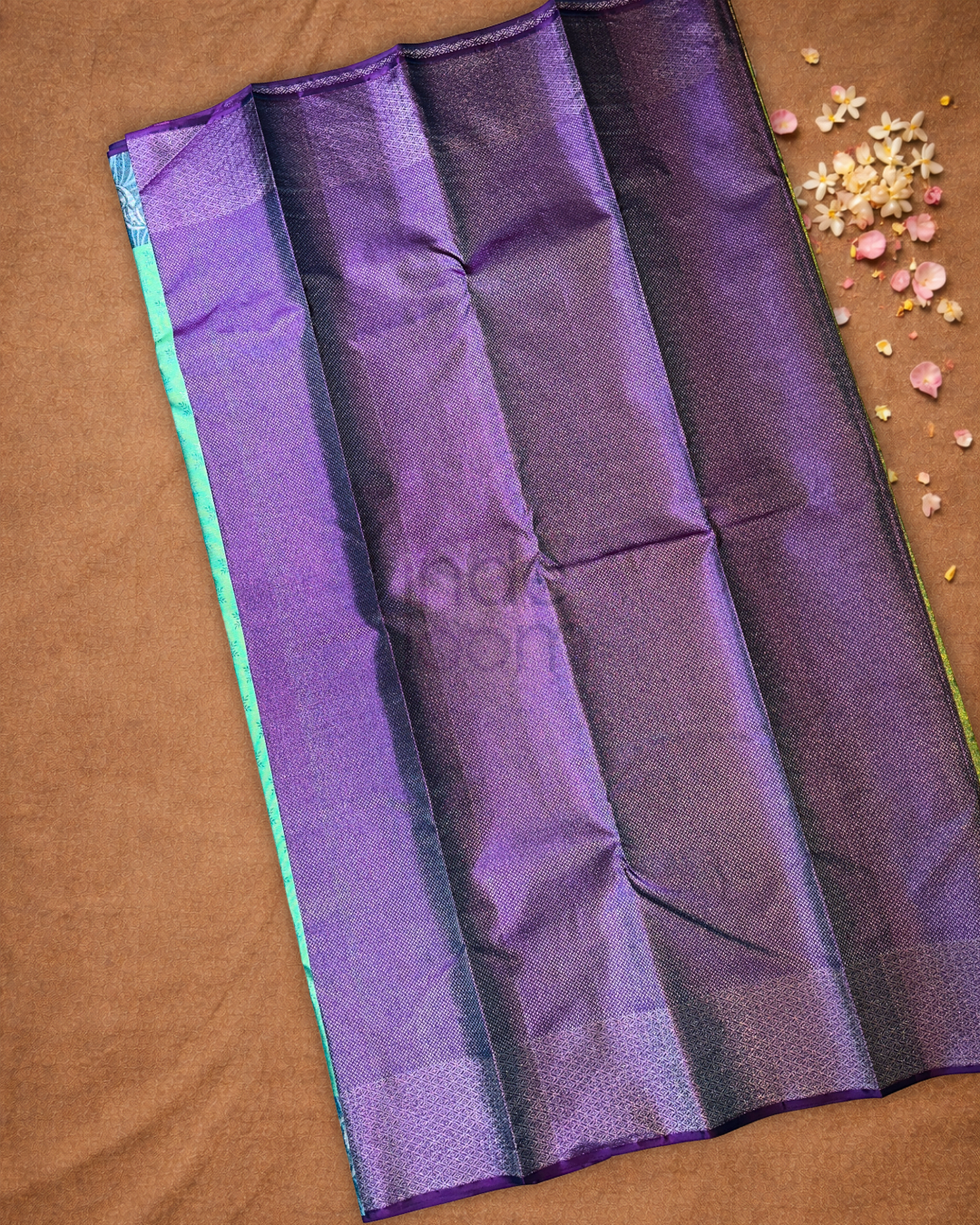 Kanjivaram Saree With Teal Green