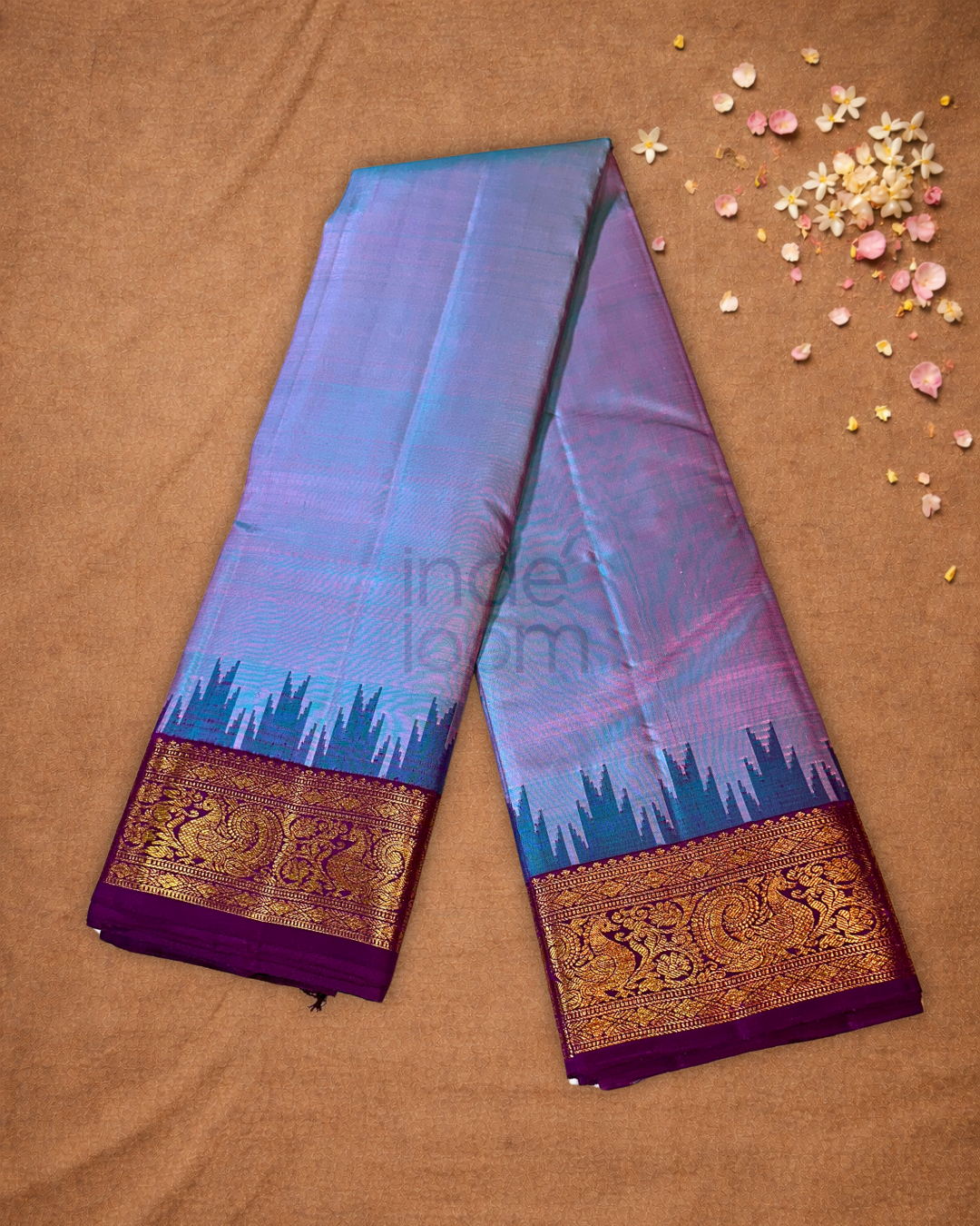 Handloom Kanjivaram Silk Saree  |  Lilac Purple