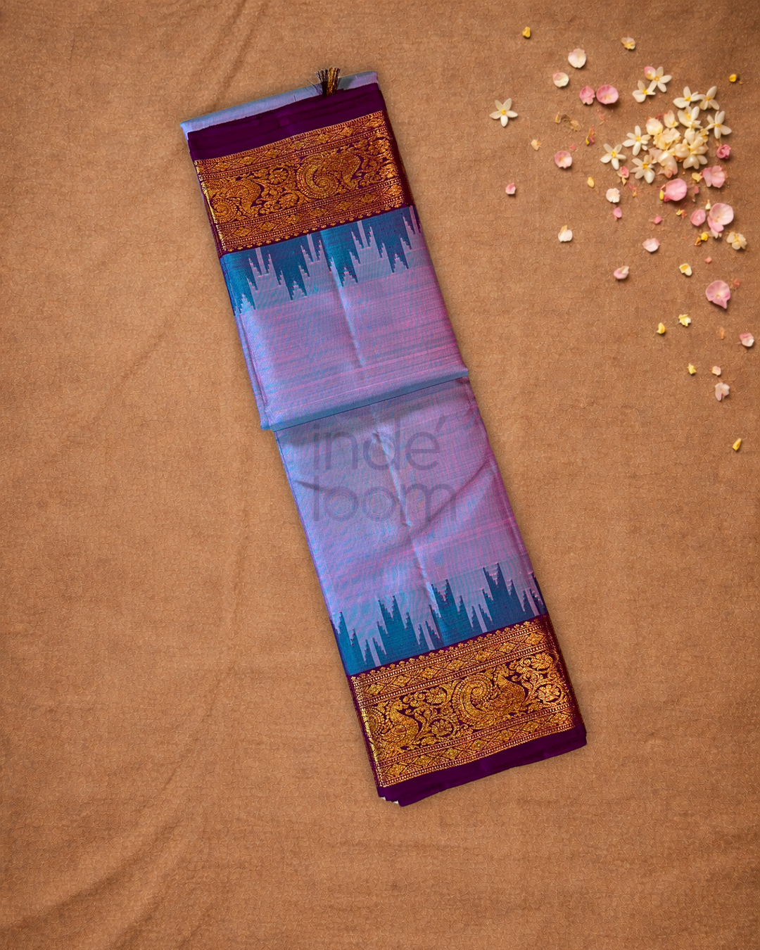 Handloom Kanjivaram Silk Saree  |  Lilac Purple