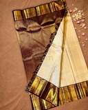 Kanjivaram Saree With Ivory White