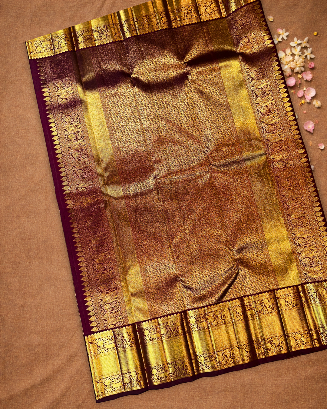 Kanjivaram Saree With Ivory White