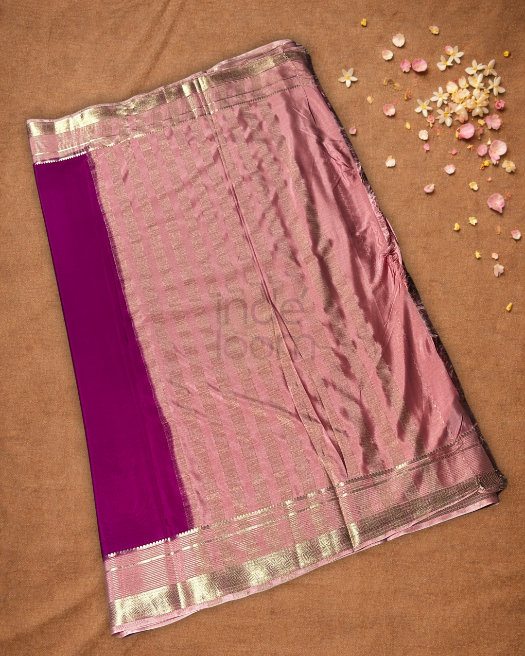 Mysore Silk Saree With Pink