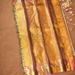 Silk Mark Certified Handloom Kanjivaram Silk Saree  |  Golden Yellow