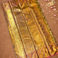 Silk Mark Certified Handloom Kanjivaram Silk Saree  |  Golden Yellow