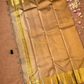 Silk Mark Certified Handloom Kanjivaram Silk Saree  |  Honey Yellow
