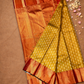 Silk Mark Certified Handloom Kanjivaram Silk Saree  |  Olive Green
