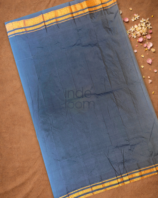 Traditional viscose Saree  |  Midnight Black